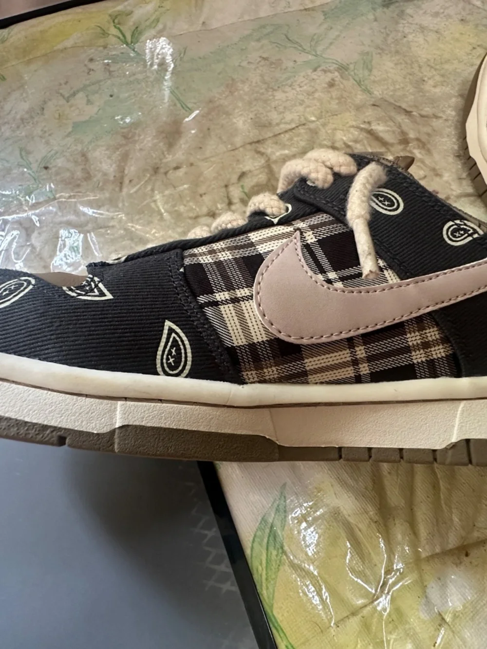 Nike SB Dunk Low Travis Scott Men’s Size 8.5 Cactus Jack CT5053 001 Premium QS - Picture 12 of 16